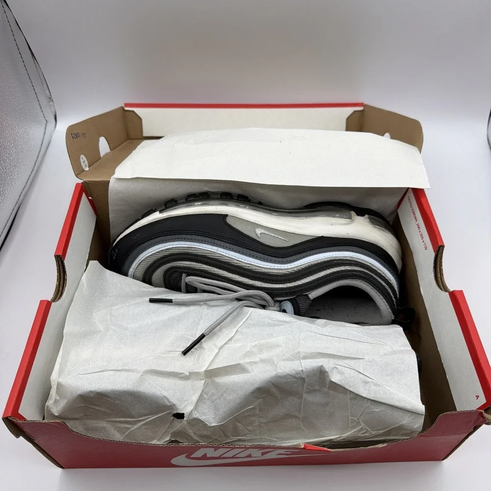 Nike Air Max 97 Shoes Youth Size 7Y Black Gray GS